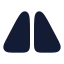 Imageflip Horizontal icon with solid rounded style